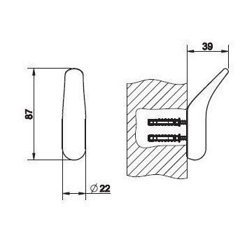 Handtuchhalter Gessi Goccia Chrom- sanitbuy.pl