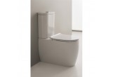 Becken WC kompaktowa Scarabeo Moon 66x36x42 cm weiß Abfluss uniwersalny