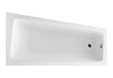 Badewanne Excellent Ava Side Eck- 150x80,5 cm Acryl- rechts, weiß