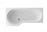 Badewanne Excellent Be Spot Eck- 160x80 cm Acryl- links, weiß