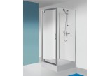 Tür Schiebe- SanPlast TX 120x190cm Glas transparent, weißes Profil, Einstiegbreite 500 mm, Glass Protect- sanitbuy.pl