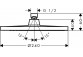 Kopfbrause rund Hansgrohe Crometta S 240 1jet 24x24 cm LowPressure, Chrom - sanitbuy.pl