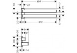 Halter doppelt Axor Universal Handtuch- Chrom- sanitbuy.pl