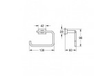 Papierhalter Grohe Essentials Cube Chrom 