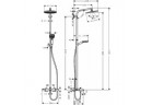 Set prysznicowo-wannowy Hansgrohe Crometta S 240 Chrom 