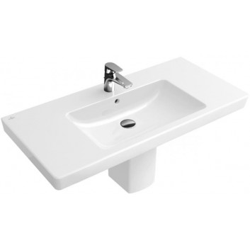 Waschtisch mit unterschrank Villeroy&Boch Subway 2.0, 100x47 cm, mit einem Anschluss, z Überlauf, weiß CeramicPlus- sanitbuy.pl