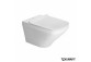 Becken WC Duravit DuraStyle abgehängt Rimless 37x54 cm, Tiefspül-, weiß mit Schicht WonderGliss- sanitbuy.pl