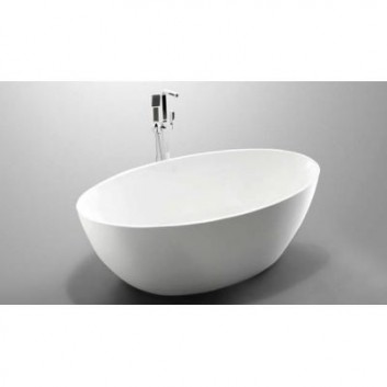 Badewanne freistehend Massi Modern, 180x87x65 cm, ohne Überlauf, weiß- sanitbuy.pl