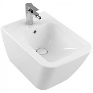 Bidet hängend Villeroy&Boch Finion 375 x 560 mm z Überlauf für Armatur mit 1 Anschluss CerammicPlus weiß- sanitbuy.pl