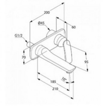 Waschtischarmatur Kludi Balance Unterputz Auslauf 185mm Chrom - sanitbuy.pl