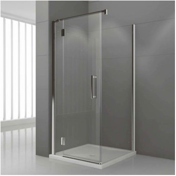 Tür mit festem Element Novellini Modus G+F 116,5-119,5x195 cm profil Chrom, Glas transparent- sanitbuy.pl