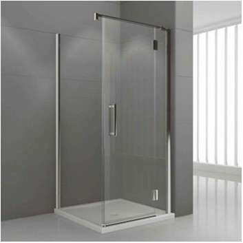 Tür mit festem Element LEWE Novellini Modus G+F 66,5-69,5x195 cm profil Chrom, Glas transparent- sanitbuy.pl