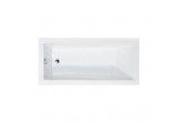 Badewanne rechteckig Besco Modern 120x70 cm weiß 