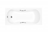 Badewanne rechteckig Besco Aria Plus 140x70 z uchwytami weiß 