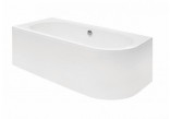 Badewanne Besco Avita 150x75 asymmetrisch links weiß- sanitbuy.pl