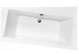 Asymmetrische badewanne links Besco Infinity 150x90cm weiß- sanitbuy.pl