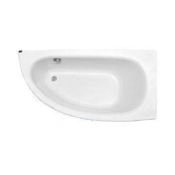 Asymmetrische badewanne links Besco Milena 150x70cm weiß- sanitbuy.pl