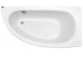 Asymmetrische badewanne links Besco Milena 150x70cm weiß- sanitbuy.pl