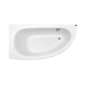 Asymmetrische badewanne links Besco Milena 150x70cm weiß- sanitbuy.pl