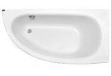 Asymmetrische badewanne rechts Besco Milena 150x70cm Set Premium, weiß