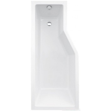 Asymmetrische badewanne links Besco Integra 150x75cm weiß- sanitbuy.pl