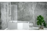 Asymmetrische badewanne rechts Besco Integra 150x75cm weiß- sanitbuy.pl