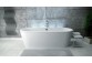Badewanne freistehend ohne Verkleidung Besco Victoria 160x75cm weiß- sanitbuy.pl