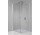 Duschkabine mit eckeinstieg Sanplast Prestige III, 90x90 cm, wys. 195 cm, Glas transparent, silbernes Profil glänzend