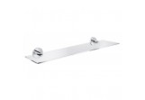 Glasablage Grohe Essentials 380 mm z uchwytami, Chrom Glas 