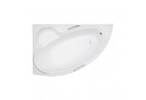 Eck-badewanne Besco Bianka 150x95 cm asymmetrisch links weiß 