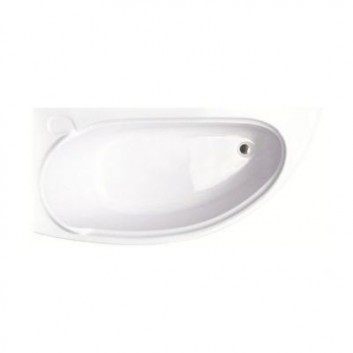 Asymmetrische badewanne Besco Mini 150x70 cm rechts weiß - sanitbuy.pl