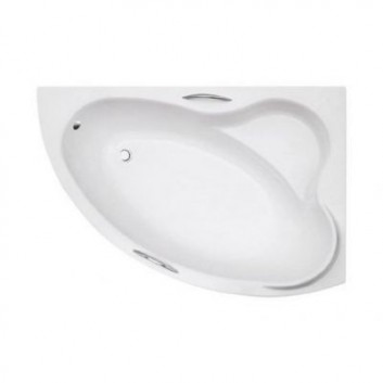 Asymmetrische badewanne Besco Mini 150x70 cm links weiß - sanitbuy.pl