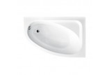 Eck-badewanne Besco Cornea Comfort 150x100 cm asymmetrisch rechts weiß- sanitbuy.pl