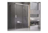 Tür Dusch- Ravak Matrix MSDPS-100/100 R mit Festwand weiß + transparent 