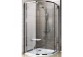 Duschkabine Ravak Pivot PSKK3-80 halbrund polerowane aluminium + transparent - sanitbuy.pl