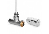 Set zintegrowany thermostatisch kątowy z rurką zanurzeniową Terma, Lewy - Chrom