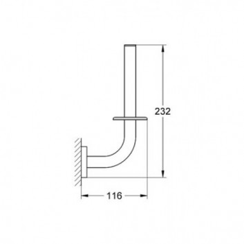 Halter do papieru zapasowego Grohe. Essentials Chrom - sanitbuy.pl