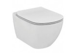 Becken WC Ideal Standard Tesi 53,5x36,5cm hängend bezrantowa weiß + Sitz Ideal Standard Tesi mit Softclosing - sanitbuy.pl
