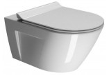 Becken WC GSI Norm 55x36cm hängend bezrantowa mit WC-Sitz mit Softclosing + Set mocujący, weiß- sanitbuy.pl
