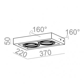 Wandleuchte AQForm Cadra 111x2, weiß matt- sanitbuy.pl