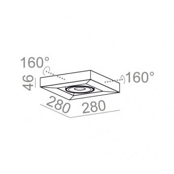 Wandleuchte AQForm Cadra 111x2 QRLED, weiß matt- sanitbuy.pl