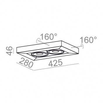 Wandleuchte AQForm Cadva 111x1 QRLED, weiß matt- sanitbuy.pl