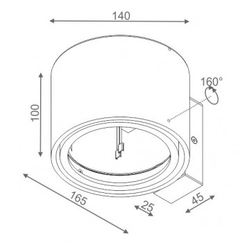 Wandleuchte AQForm Graph LED 230V, weiß matt- sanitbuy.pl