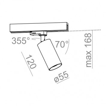 Reflektor AQForm PET 230V Spot Phase-Control, weiß- sanitbuy.pl