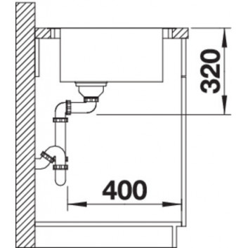 Zlewozmywak aus Stahl jednokomorowy Blanco Andano XL 6 S-IF 100x50 cm rechts komora, z ociekaczem, mit automatischem Stöpsel i z akcesoriami, aus Stahl - sanitbuy.pl