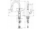 Küchenarmatur Hansgrohe Talis S 160 mit herausziehbarem Auslauf DN15, Chrom- sanitbuy.pl