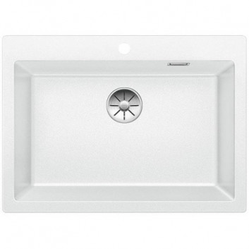 Blanco Pleon 8 Zlewozmywak granitowy Silgranit PuraDur jednokomorowy 70x51 cm ohne automatischen Stöpsel, perłowoszary- sanitbuy.pl