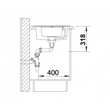 Zlewozmywak Zum einbau 78x50 cm Blanco METRA 6 S Compact, szampan- sanitbuy.pl