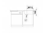 Zlewozmywak Blanco Legra 6S Compact, wpuszczany w blat, z ociekaczem, antracyt- sanitbuy.pl