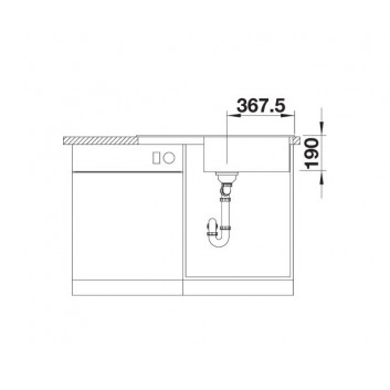 Zlewozmywak Blanco Legra 6S Compact, wpuszczany w blat, z ociekaczem, antracyt- sanitbuy.pl